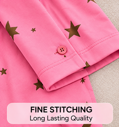 Pink Star Print Co-ord Set | ₹399/- ONLY